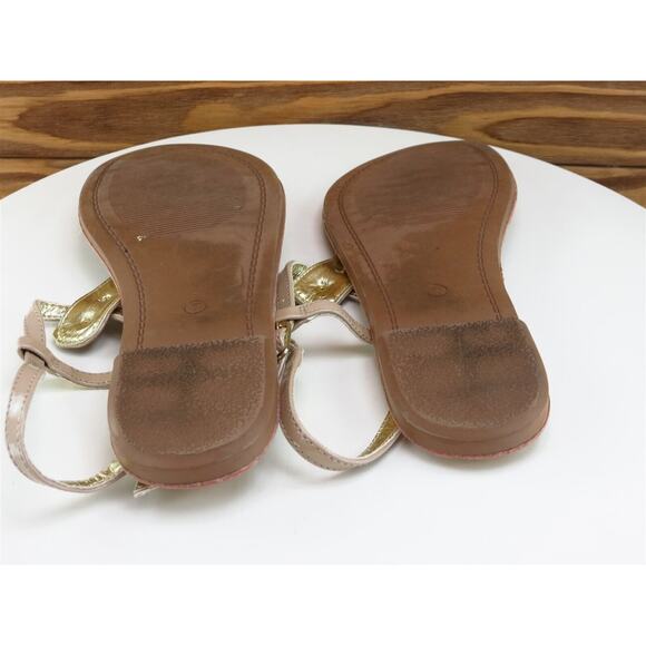 LOFT Size 7 M Women Sandal Thong Beige Synthetic - Picture 9 of 10
